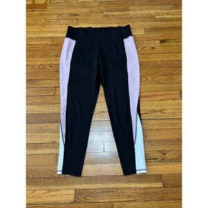 Livi Active Lane Bryant Womens Leggings Plus Size 18/20 Black Pink Stretch Ankle